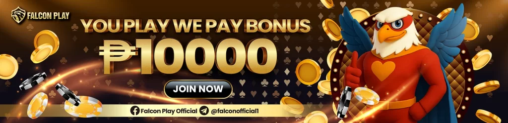 FALCONPLAY app interface displayed on a smartphone, showcasing the login app and free download options for users in Asia